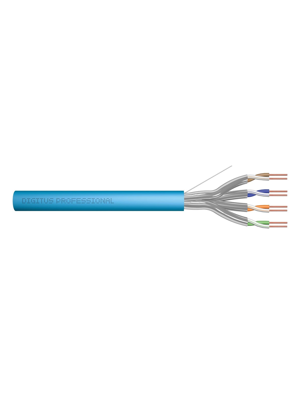 DIGITUS CAT 6A U-FTP Installation Cable - 100m - Blau - 100m