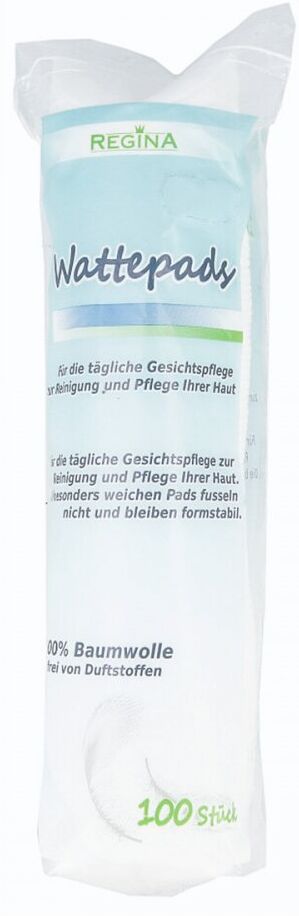 Wattepads rund 100% Baumwolle Regina 100stk
