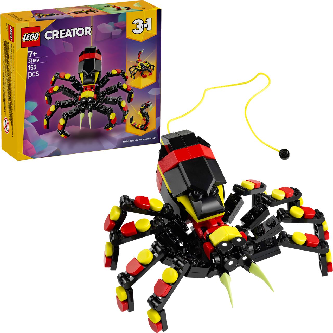 LEGO Creator 3in1 31159 Wilde Tiere: Überraschungsspinne - 3 Modelle