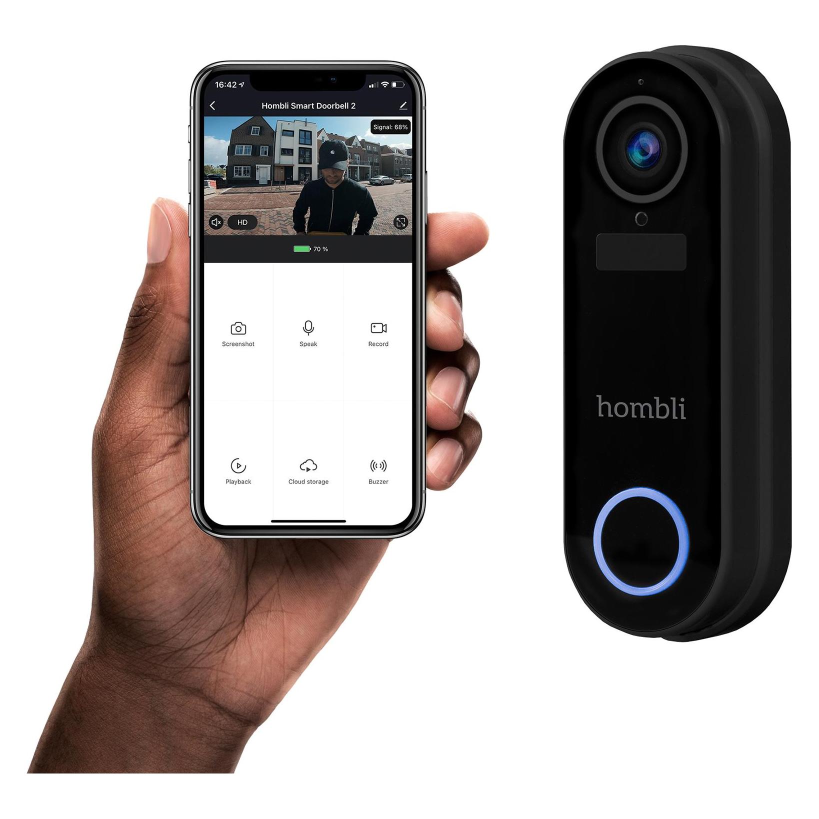 Hombli Smart Doorbell 2 + Chime 2 (Kabellos, WLAN) (HBDP-0100)