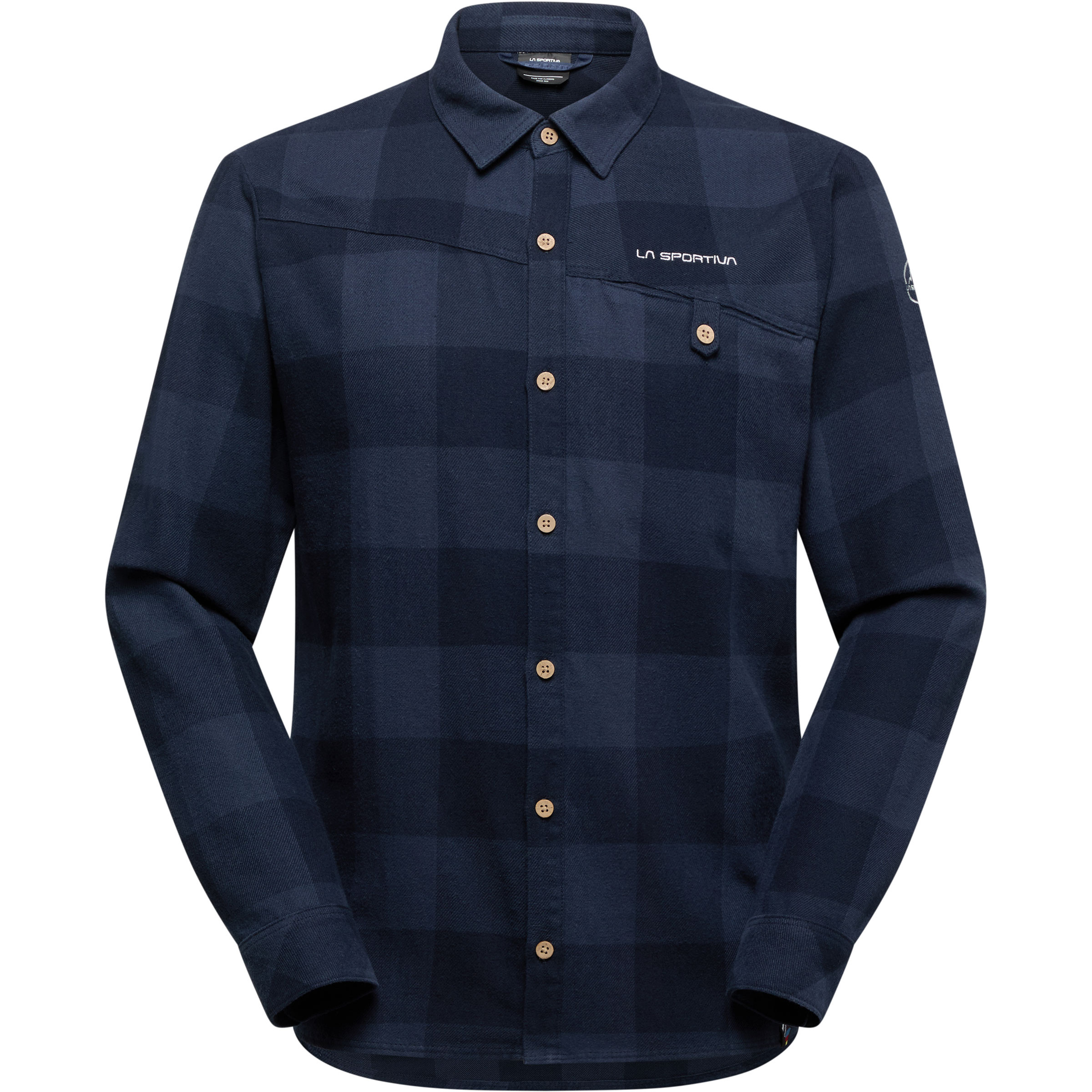 La Sportiva Rambler Flannel Herren Hemden blau Größe S Bouldern | Sportklettern | Lifestyle Hautfreundlich