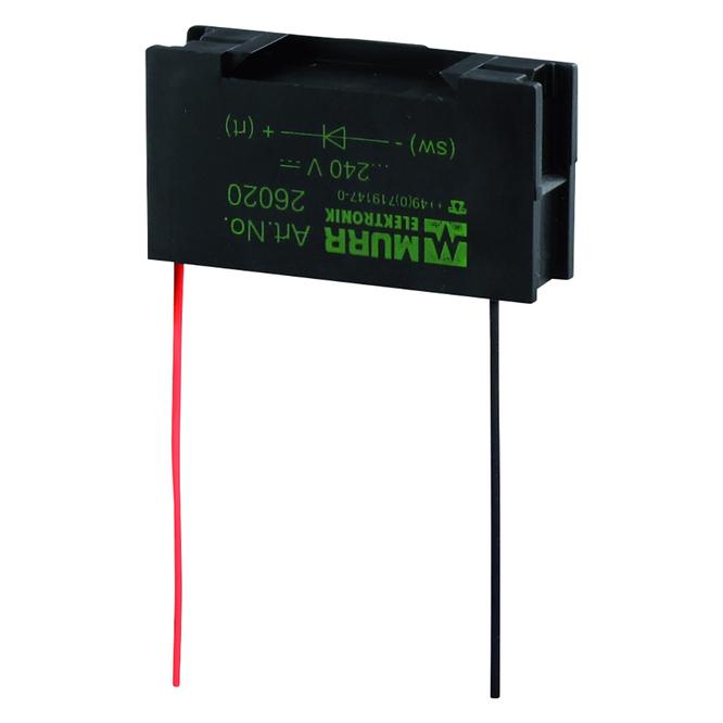 Murr Elektronik Universal Schaltgerätentstörmodul RC, 230VAC/DC/25VA/W mit ASA DIN-Schiene Schnapfuss (20034)