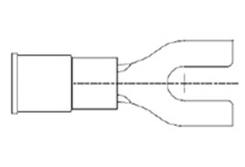 Molex 191420029 Gabelkabelschuh Loch-Ø=3.5mm