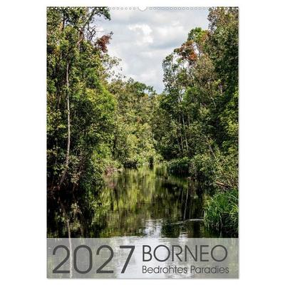 BORNEO Bedrohtes Paradies (Wandkalender 2027 DIN A2 hoch), CALVENDO Monatskalender