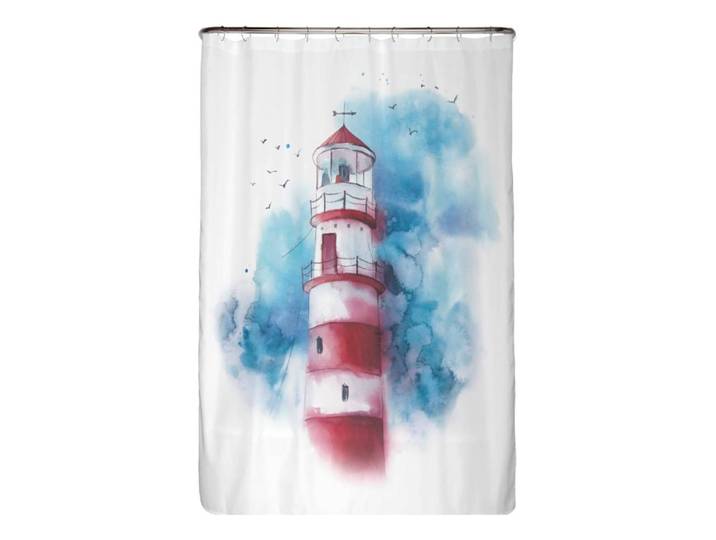 Rideau de douche PS recyclé Phare Microfibre Multicolore 120 x 200cm