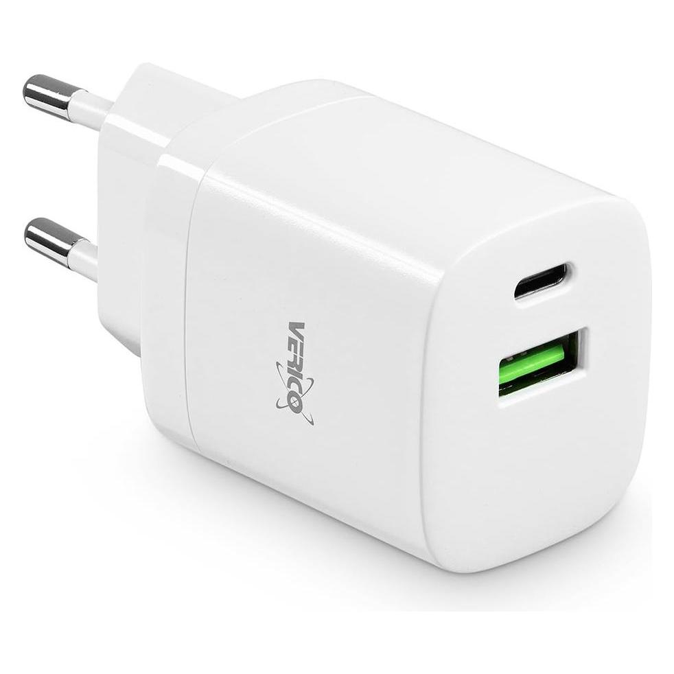 Verico Ladegerät MOJO GaN 30W PD, 2-Port (USB-A & USB-C) WH retail (30 W, 2 Ports) (4OJ-ACEWE1-N1)