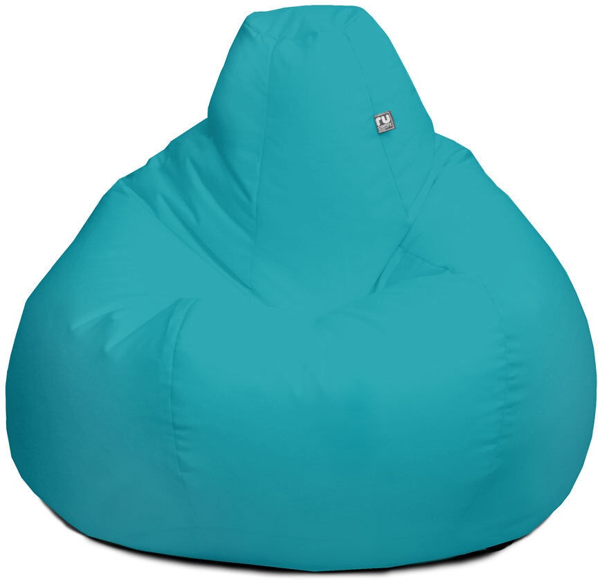 Isabelle & Max rucomfy Beanbags Extra Large Classic Outdoor Adult Bean Bag Chair. Home or Garden Gaming Seat Patio Furniture. Arrives Filled. Water & UV Resistant. M Turquoise Large