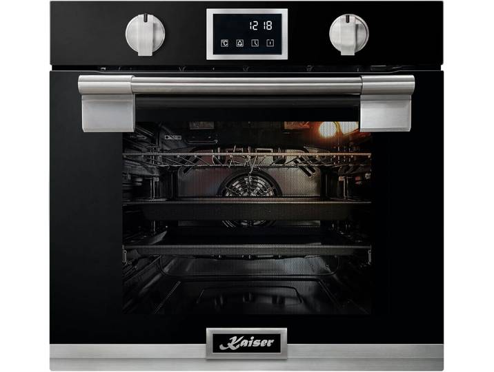 Kaiser Küchengeräte Einbaubackofen EH 6338 s, mit 1-fach-Teleskopauszug, Einbau Backofen, Pyrolyse Backofen, 11 Funktionen