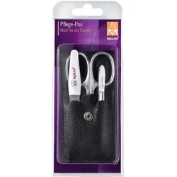 APOLINE Manicure Etui 3teilig schwarz 1 St