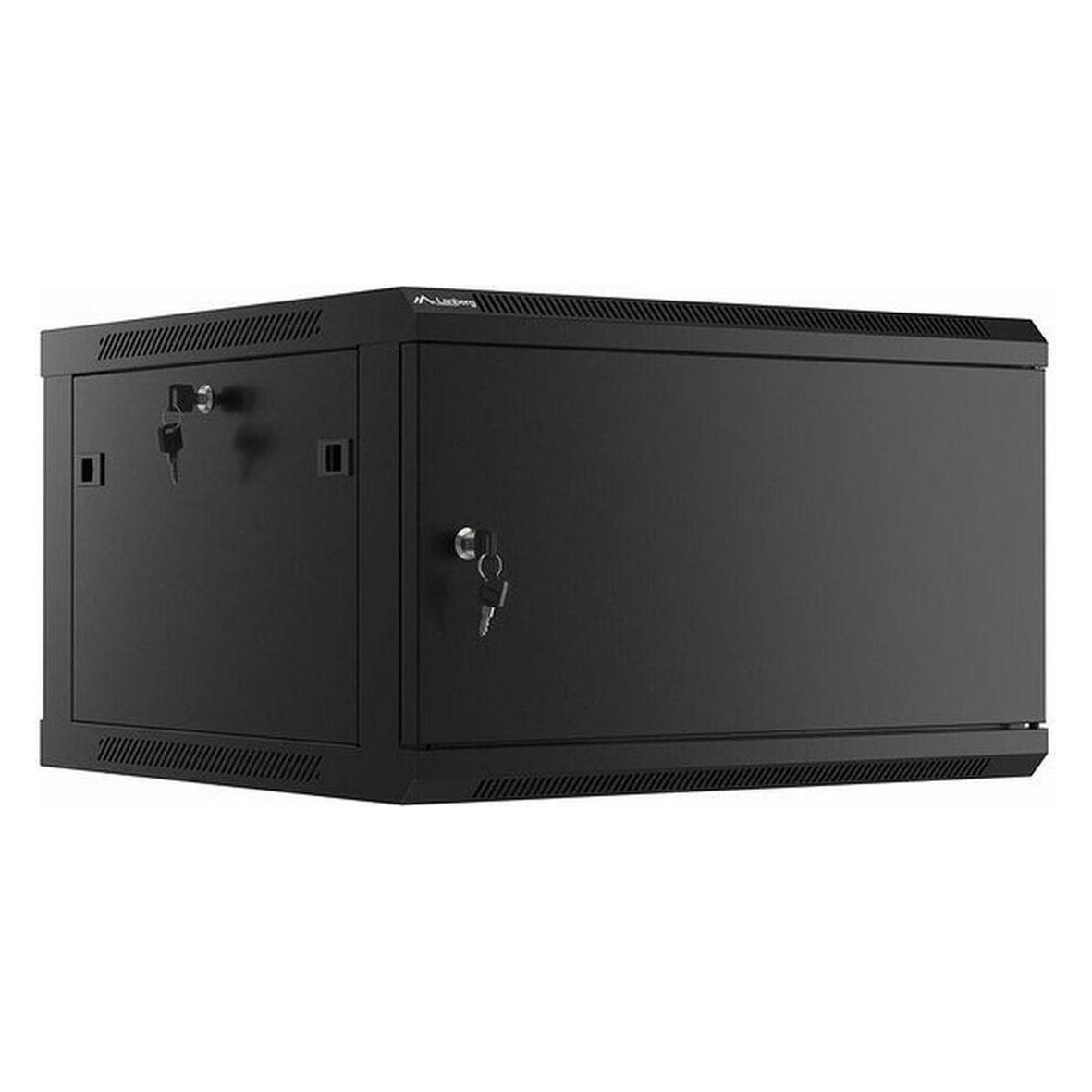 Lanberg WF01-6606-00B Rack 6U Wandmontiertes Regal (6 HE, 19 Zoll Rack) (WF01-6606-00B)