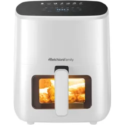 Melchioni Heißluftfritteuse 5L 1400W Air Fryer mit 7 Programmen Touch