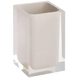 Brillantbad BISTA Glashalter Polyresin Beige 72x110x72 mm für Bad & Küche >> Freistehend anwendbar