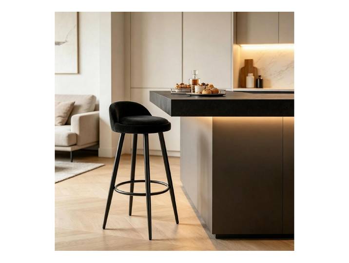 MC Star Stuhl Chatten Hocker,Moderne Bequemer Tisch Stuhl (Bar Hocker,Essstühl(nur mit 1Pcs Hocker)