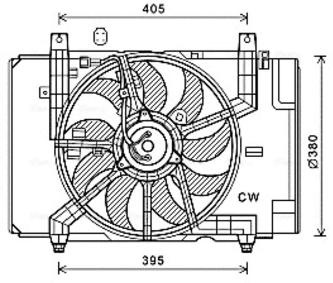 Gebläse AVA COOLING DN7532 AVA