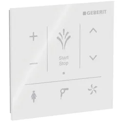 Geberit AquaClean Wandbedienpanel 147038SI1 zur AP-Montage, Oberfläche Glas/Farbe weiß