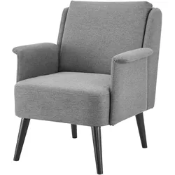 POLSTERSESSEL Edling Textil Grau