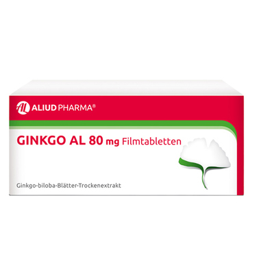 ALIUD Pharma GmbH Ginkgo AL 80 mg Filmtabletten bei altersbedingten Gedächtniseinbußen mit leichter Demenz 30 St 06565111