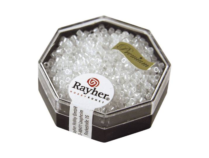 Rayher Delica Rocailles Perlglanz Alabasterweiss 2.2 mm Dose