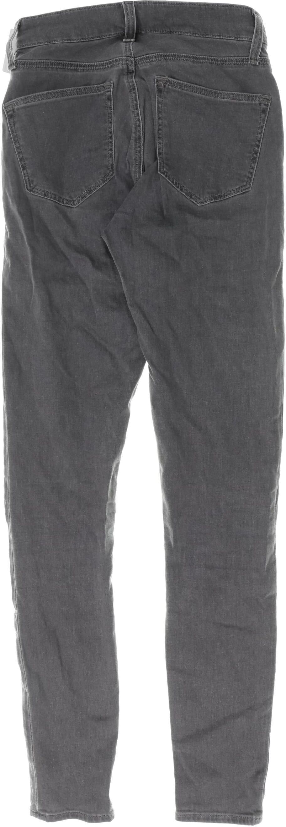 Topshop Damen Jeans, Grau, Gr. W24, Baumwolle / Elasthan - Second Hand