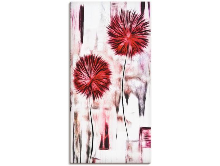 Wandbild ARTLAND Blumen , rot (farbe bild(er): rot), B:20cm H:40cm, Bilder, Wandbild, als Leinwandbild, Poster in verschied. Grössen