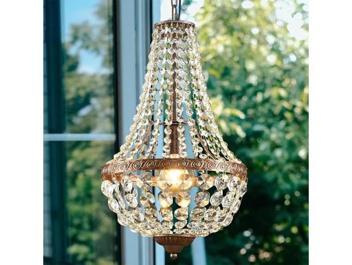 Lustre en cristal Vintage Style européen suspension lampe salle à manger salon chambre grenier décoration suspension sans ampoule