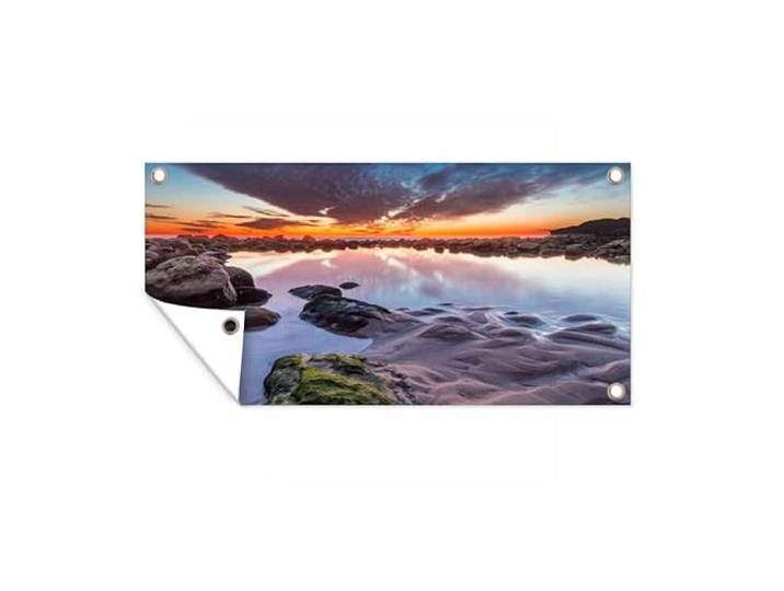Tuinposter - 160x80 cm - Rotsen - Water - Natuur