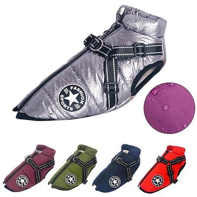 Hund Mäntel Jacke Hundekleidung Winter Reflektierend Wasserdicht Warm Atmungsaktiv Weich Outdoor Hundebekleidung