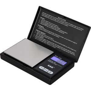 G&G Taschenwaage MS-100, Teilung 0,01 g, klappbar, Einheiten g / oz / ozt / dwt / ct / gn, bis 100 g