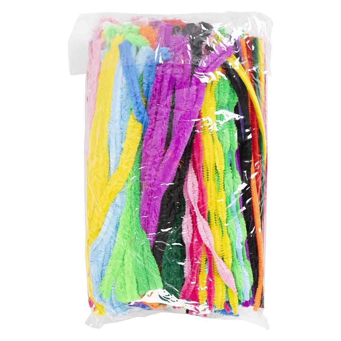 Creativ Company Creative Company Chenilledraad meerkleurig 30 cm lengte, 5-12 mm dikte - 500 stuks (0.30 m) (51610)