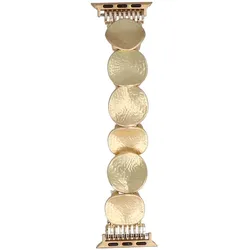 Neue Armbanduhr GlacierX Molten Waves Stretch Bracelet Gold Gleam für Apple Watch 38/40/41mm Gold