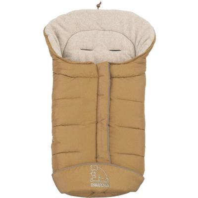 Fußsack HEITMANN FELLE "Eisbärchen - Winterfußsack Copy Fleece", Kinder, beige, Polyester, Fußsäcke Fußsack, mit Fleecefutter, Mumienform möglich, für Kinderwagen, waschbar
