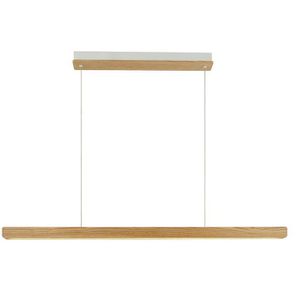 Nordlux Pendelleuchte Ilgas, mit LED, 115 cm, 47 Watt / 1800 Lumen, aus Holz, braun
