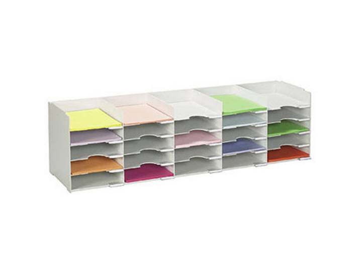 Trieur multicases largeur 112cm gris