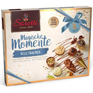 Sarotti Pralinen Magische Momente, helle Pralinen, 10 verschiedene Sorten, mit Alkohol, 210 g