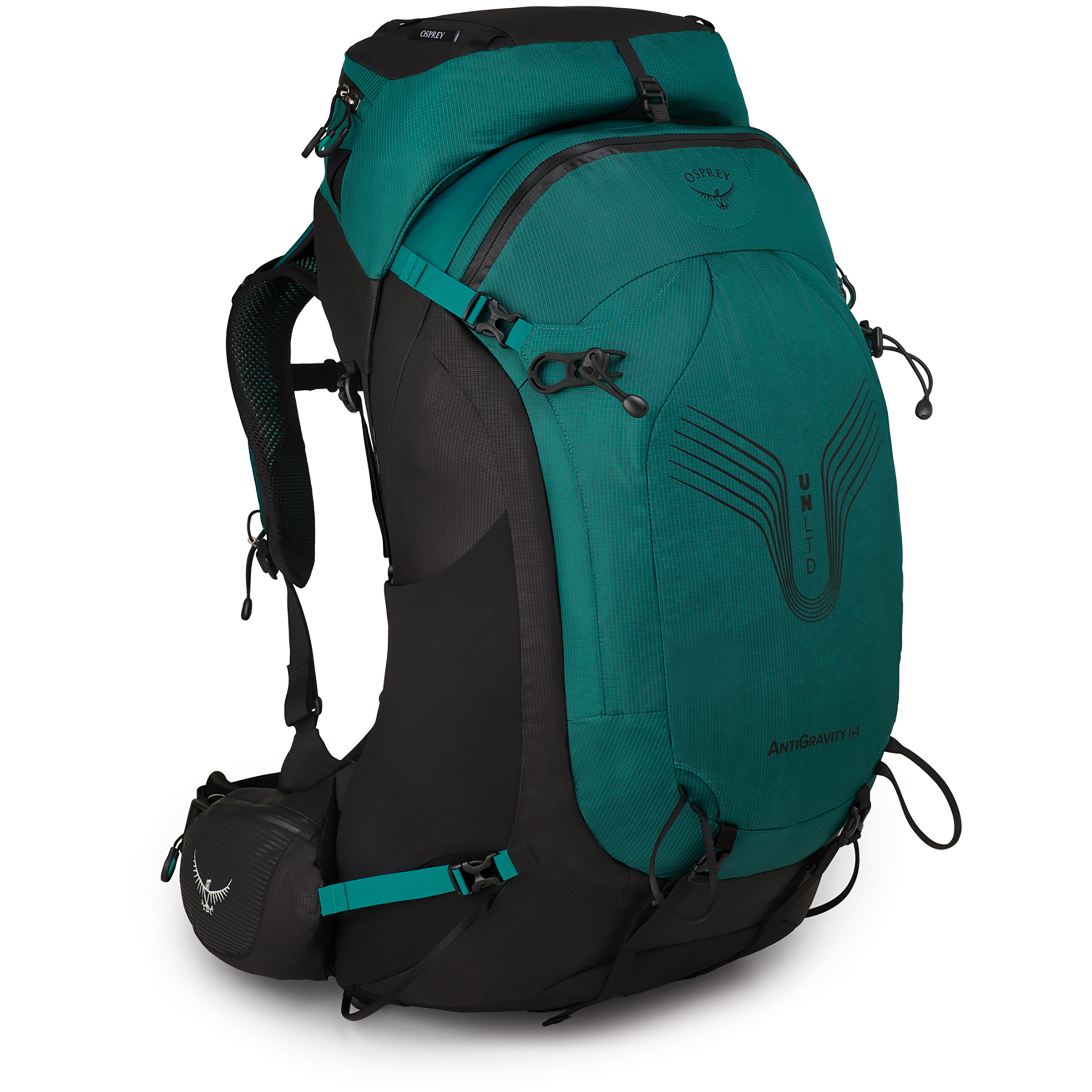 Osprey UNLTD AntiGravity 64 Damen Wanderrucksack tuerkis Größe 64L | XS-S Camping