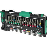 Tool-Check PLUS 2, Bit-Satz schwarz/grün, 39-teilig, inkl. 1/4" Bit-Ratsche