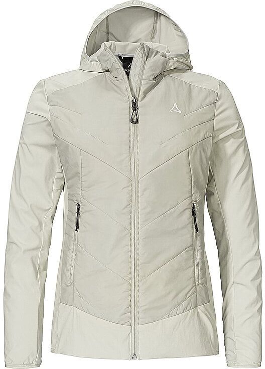 SCHÖFFEL Damen Hybridjacke Style Blaueis Hoodie creme   38 W
