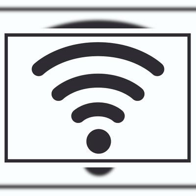 HB-Druck Free Wlan Hotspot Symbol Schild A2 Rückseite selbstklebend