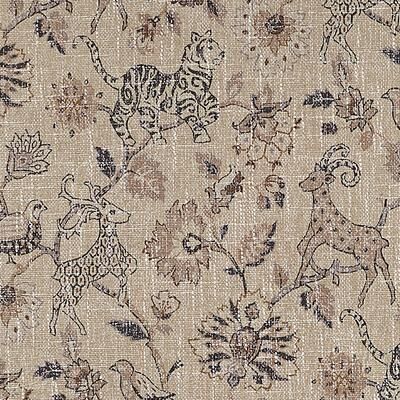 Gazella Flax Fabric by the Yard - Ballard Designs