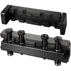 Oventrop Verteilerbalken 1351672 DN 32, Stahl, mit Isolierung und Wandhalterung, für 2 Heizkreise