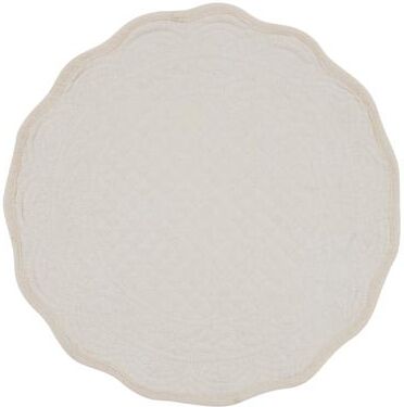 Saro Quilted Cotton Placemats (Set of 4) - Cottage Style Placemats for Everyday Dining and Casual Entertaining
