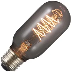 Lighto | LED-Glühfaden | E27-Fassung | Spiralförmige Lampe | Rauchglas | T45 | 45mm | 4W