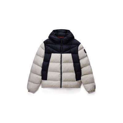 Steppjacke NAPAPIJRI "A-MOLVENO HOOD", Herren, Gr. L, grau (will gray), Obermaterial: 100% Polyamid, Jacken Steppjacke, Langarm-Design, mit Eingrifftaschen und Innentasche