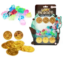 Toi-Toys 17654A - LOST HEROES Set Goldmünzen und Diamanten
