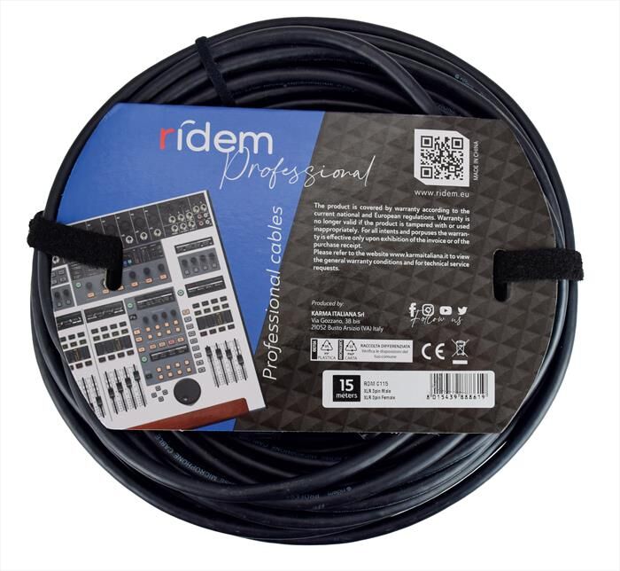RIDEM Cavo Professionale Rdm C110-nero