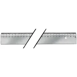 Tecwerk, Lineal, Massstab (50 cm, Stahl)