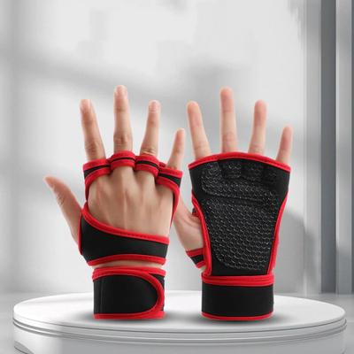 Inspire Select Training Sport Gloves For Men & Women Workout Fitness Weightlifting Gym Gloves With Wrist & Palm Protection red xl