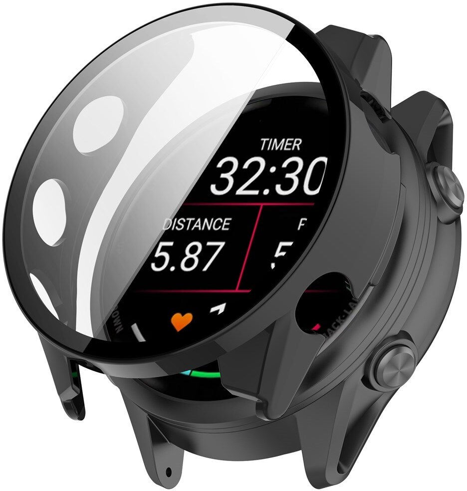 INCOVER Garmin Forerunner 970 Cover m. Indbygget Skærmbeskyttelse - Sort