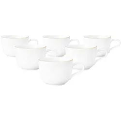Seltmann Weiden Liberty Goldrand Kaffeetasse 260 ml 6er Set
