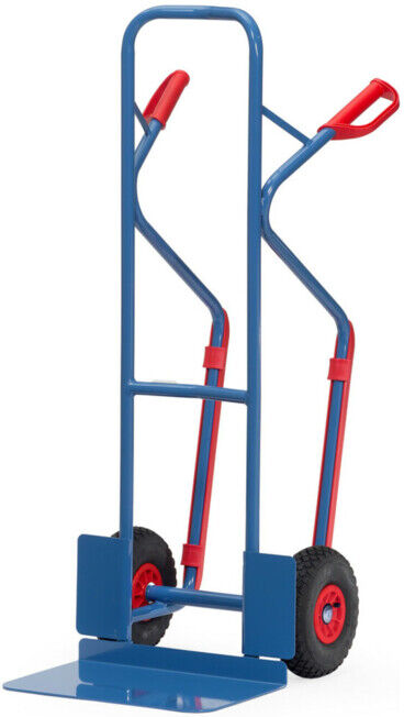 Diable en tube d'acier fetra B1331L roues gonflables, charge max. 300 kg (B1331L)